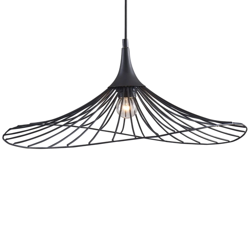 Żyrandol na lince ARIELLE 1xE27/20W/230V śr. 50 cm czarny