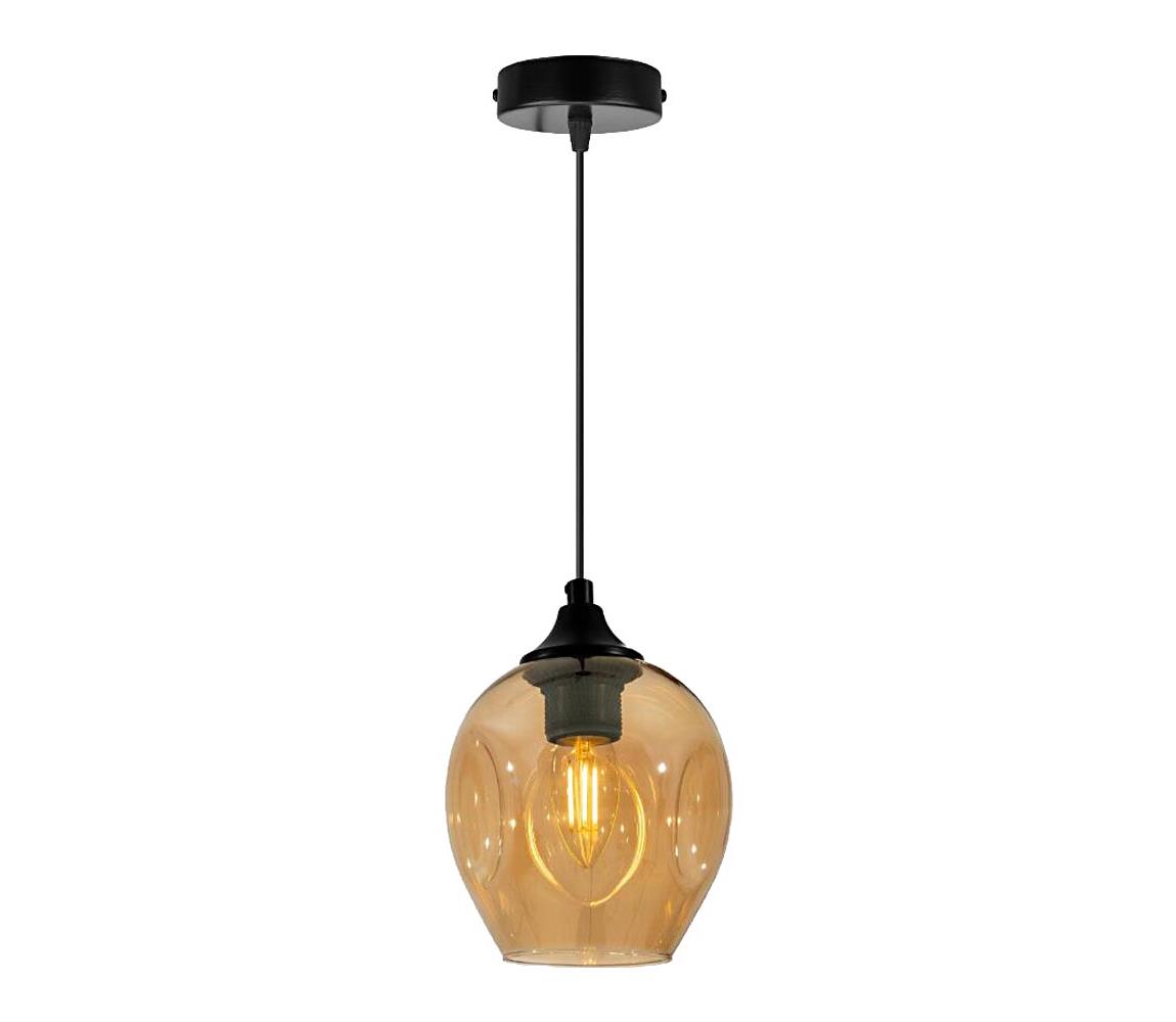 Żyrandol na lince ASPA 1xE27/40W/230V czarny