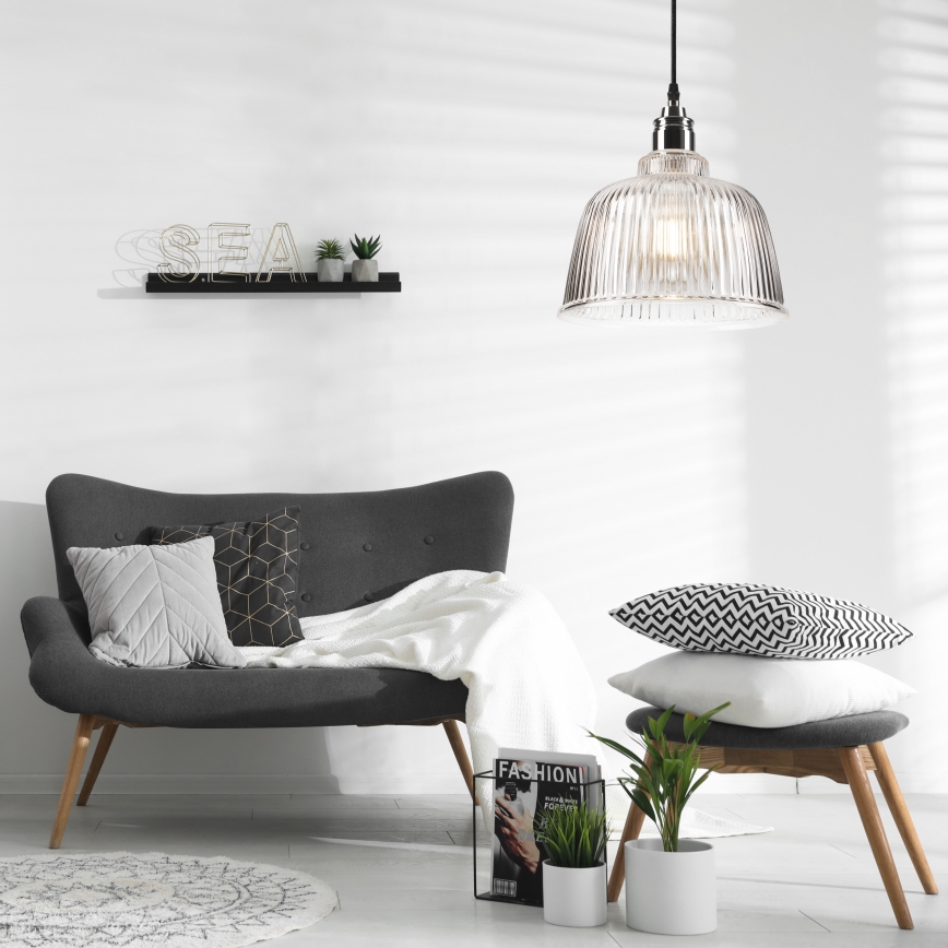 Żyrandol na lince ASTA 1xE27/60W/230V błyszczący chrom