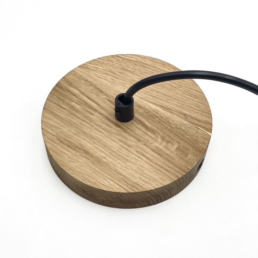 Żyrandol na lince ASTA 1xE27/60W/230V śr. 28 cm dąb