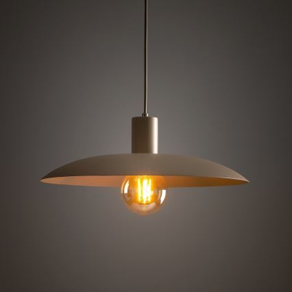 Żyrandol na lince ASTRA 1xE27/15W/230V śr. 41 cm beżowe