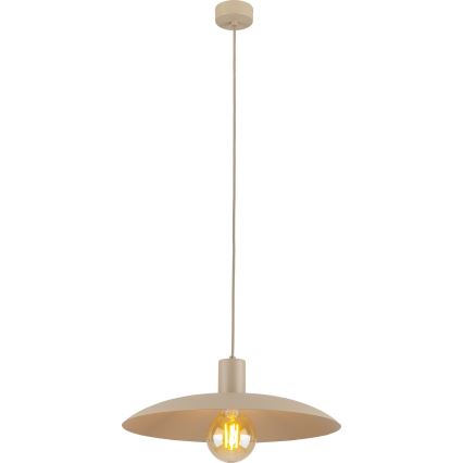 Żyrandol na lince ASTRA 1xE27/15W/230V śr. 41 cm beżowe