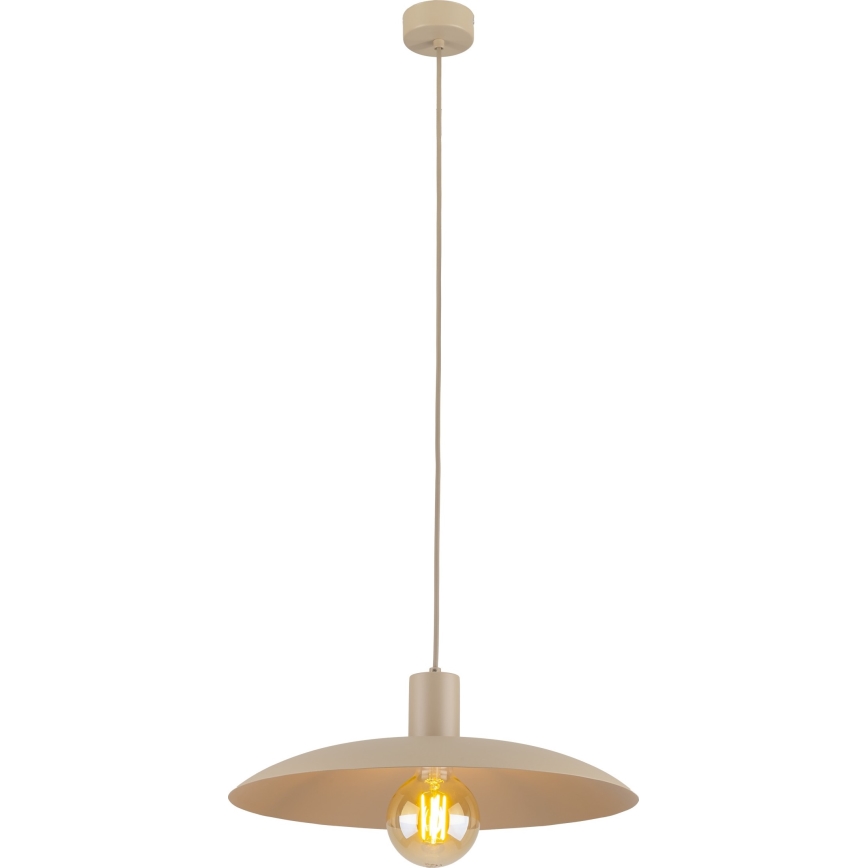 Żyrandol na lince ASTRA 1xE27/15W/230V śr. 41 cm beżowe