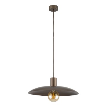 Żyrandol na lince ASTRA 1xE27/15W/230V śr. 41 cm brązowy