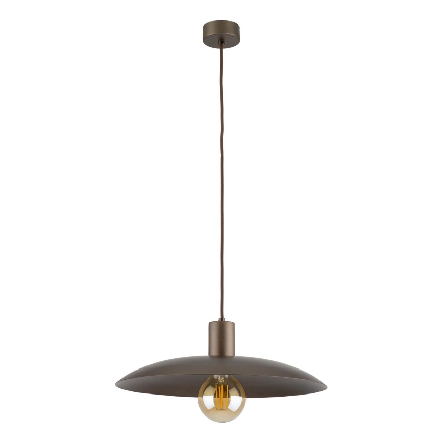 Żyrandol na lince ASTRA 1xE27/15W/230V śr. 41 cm brązowy