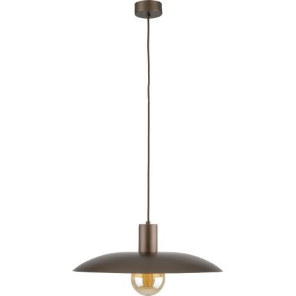 Żyrandol na lince ASTRA 1xE27/15W/230V śr. 41 cm brązowy