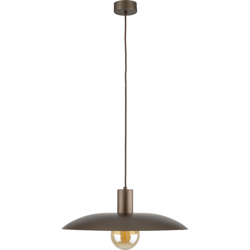 Żyrandol na lince ASTRA 1xE27/15W/230V śr. 41 cm brązowy