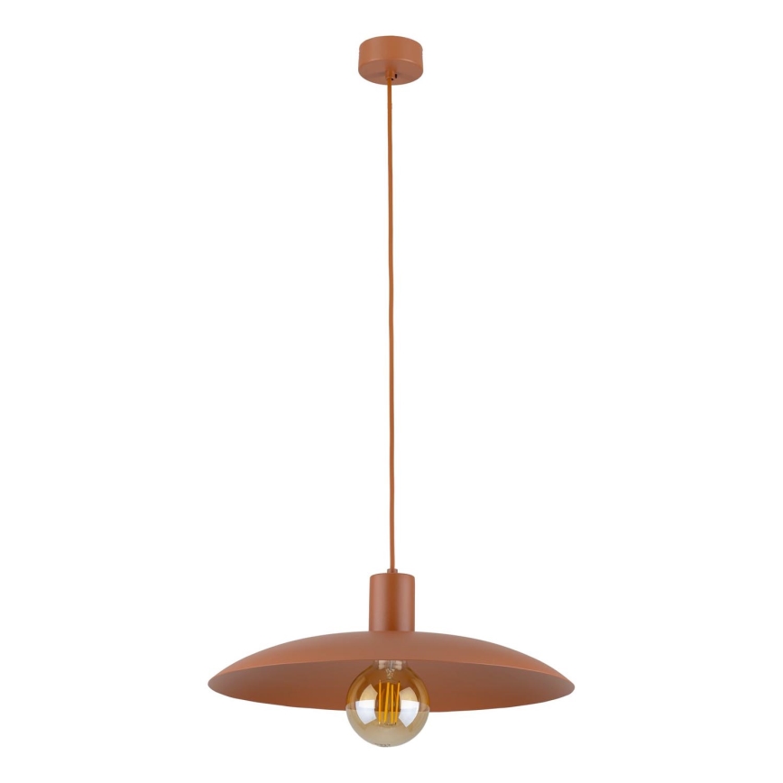 Żyrandol na lince ASTRA 1xE27/15W/230V śr. 41 cm ceglasta