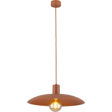Żyrandol na lince ASTRA 1xE27/15W/230V śr. 41 cm ceglasta