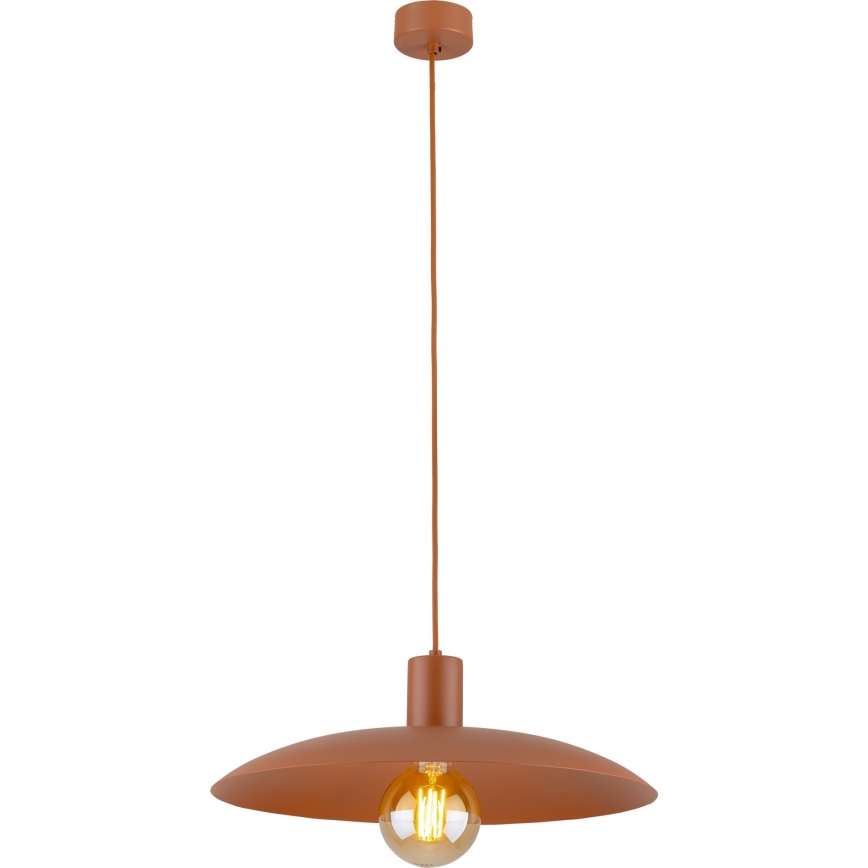 Żyrandol na lince ASTRA 1xE27/15W/230V śr. 41 cm ceglasta