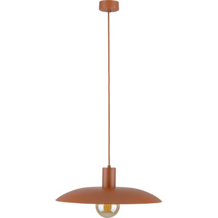 Żyrandol na lince ASTRA 1xE27/15W/230V śr. 41 cm ceglasta