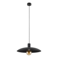 Żyrandol na lince ASTRA 1xE27/15W/230V śr. 41 cm czarne