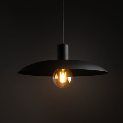 Żyrandol na lince ASTRA 1xE27/15W/230V śr. 41 cm czarne