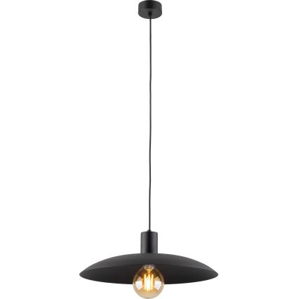 Żyrandol na lince ASTRA 1xE27/15W/230V śr. 41 cm czarne