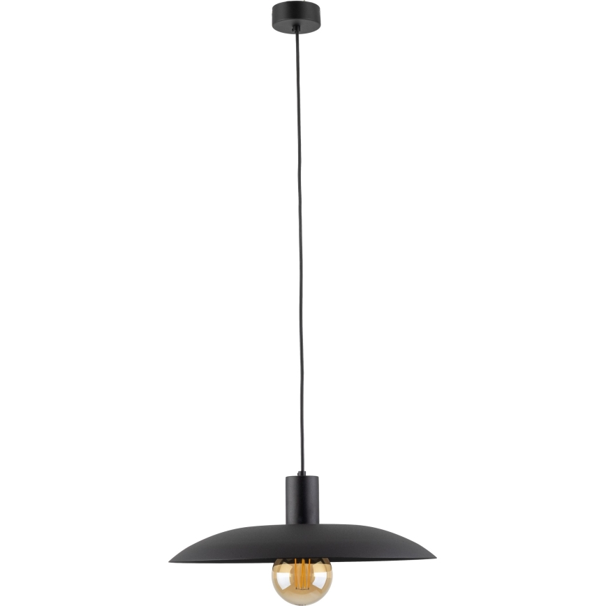 Żyrandol na lince ASTRA 1xE27/15W/230V śr. 41 cm czarne