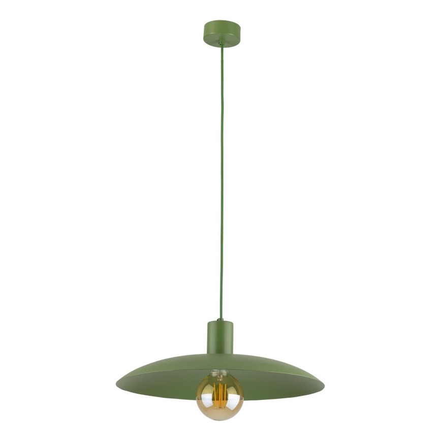 Żyrandol na lince ASTRA 1xE27/15W/230V śr. 41 cm zielony