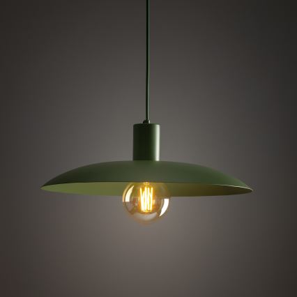 Żyrandol na lince ASTRA 1xE27/15W/230V śr. 41 cm zielony