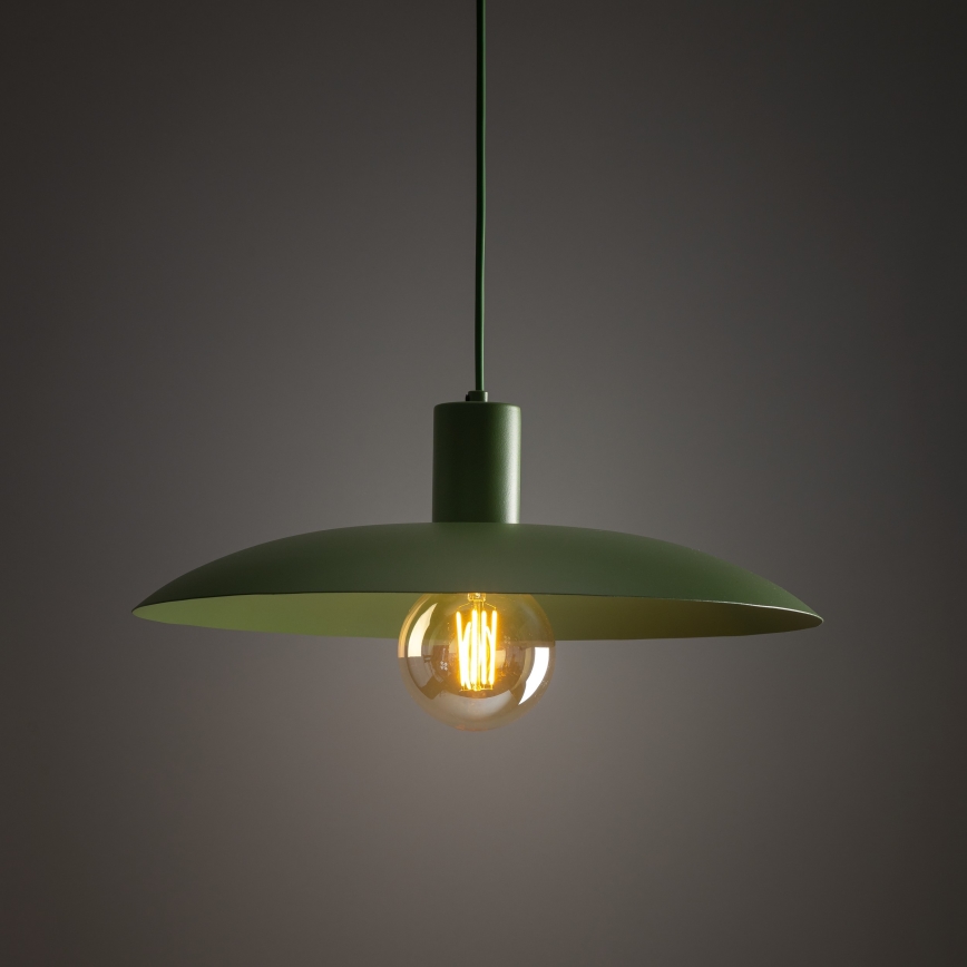 Żyrandol na lince ASTRA 1xE27/15W/230V śr. 41 cm zielony