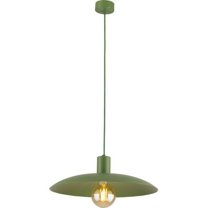 Żyrandol na lince ASTRA 1xE27/15W/230V śr. 41 cm zielony