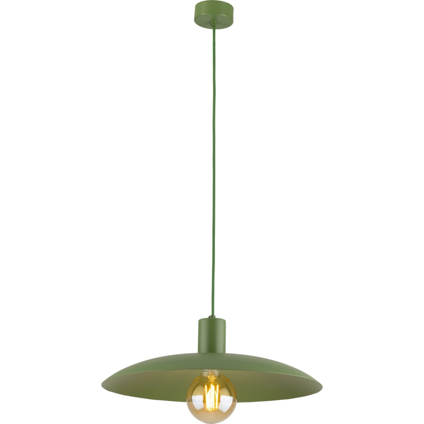 Żyrandol na lince ASTRA 1xE27/15W/230V śr. 41 cm zielony