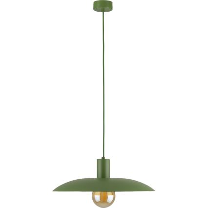Żyrandol na lince ASTRA 1xE27/15W/230V śr. 41 cm zielony