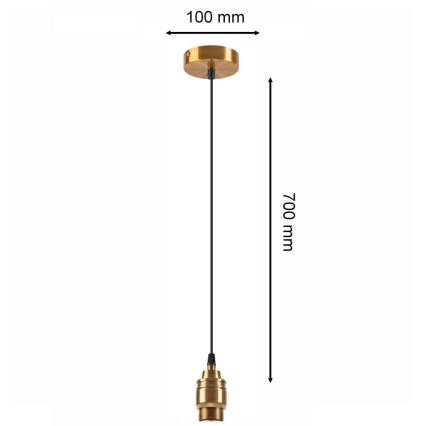 Żyrandol na lince ASTRA 1xE27/60W/230V