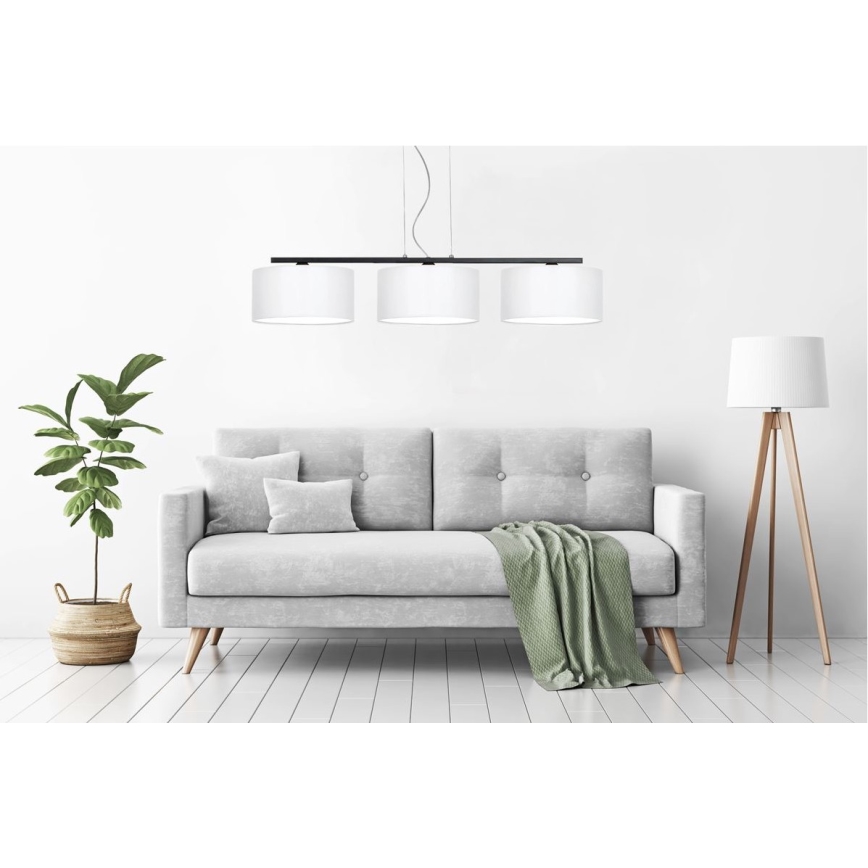 Żyrandol na lince ASTRA 3xE27/60W/230V biały