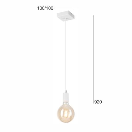 Żyrandol na lince ASTRID 1xE27/60W/230V biały