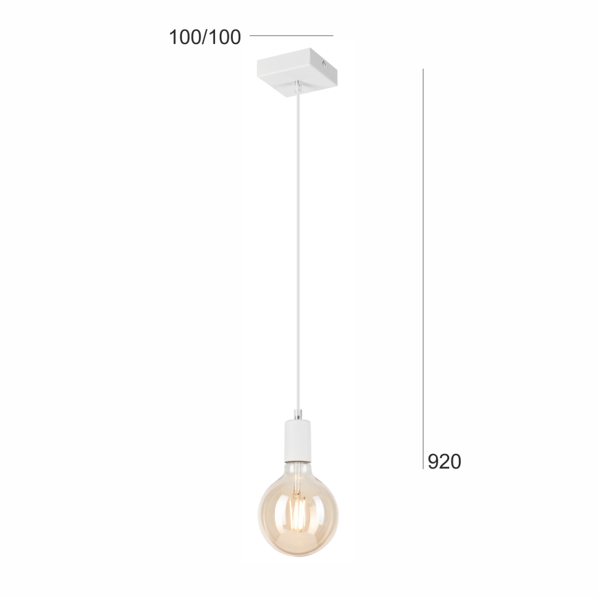 Żyrandol na lince ASTRID 1xE27/60W/230V biały