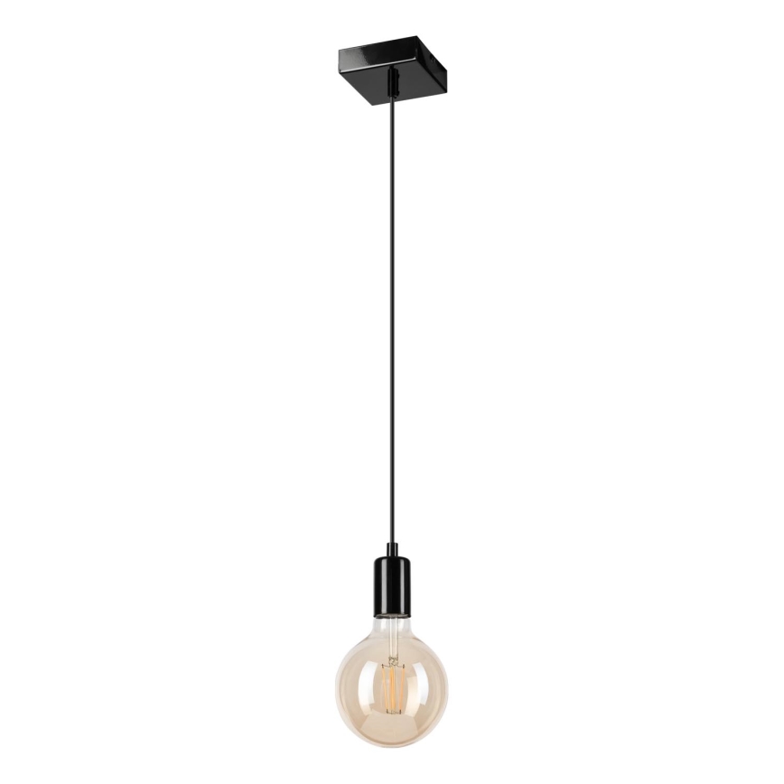 Żyrandol na lince ASTRID 1xE27/60W/230V czarny błyszczący