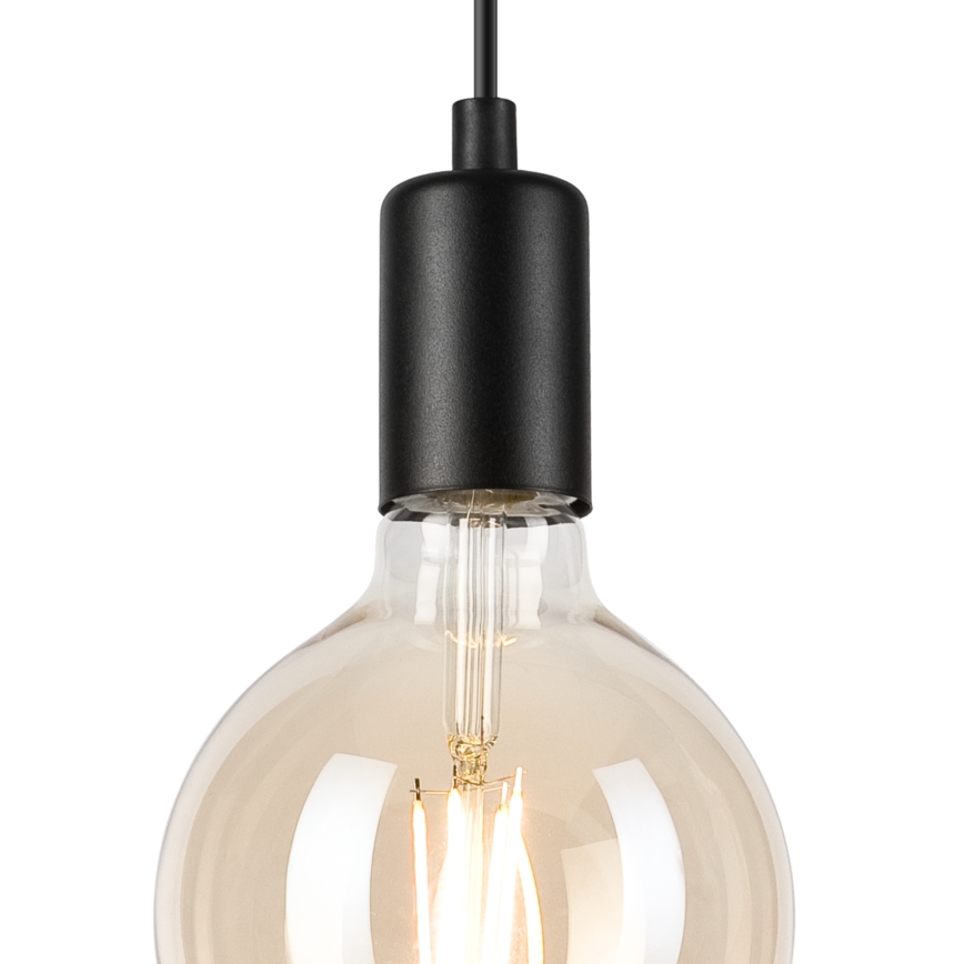 Żyrandol na lince ASTRID 1xE27/60W/230V matowa czarny