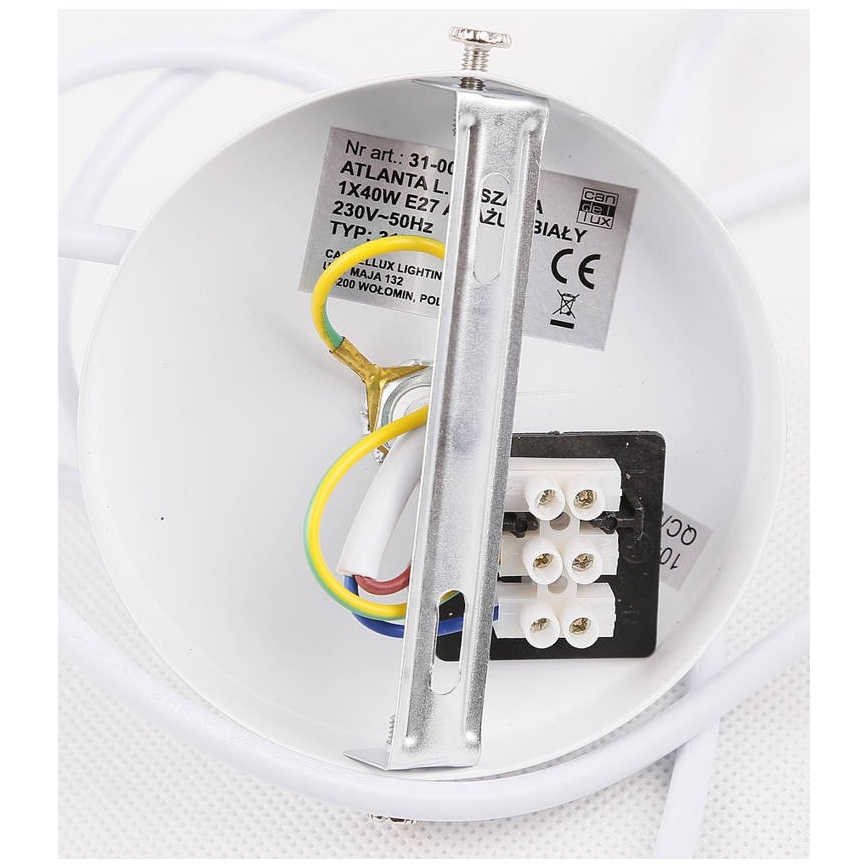 Żyrandol na lince ATLANTA 1xE27/40W/230V biały