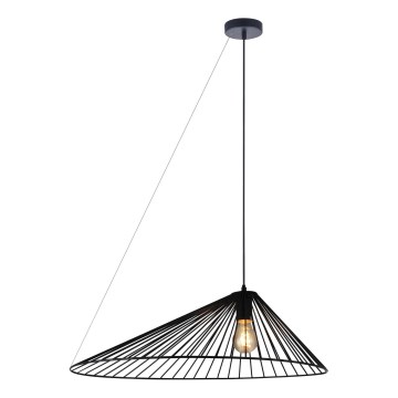 Żyrandol na lince AURORA 1xE27/20W/230V śr. 60 cm czarny