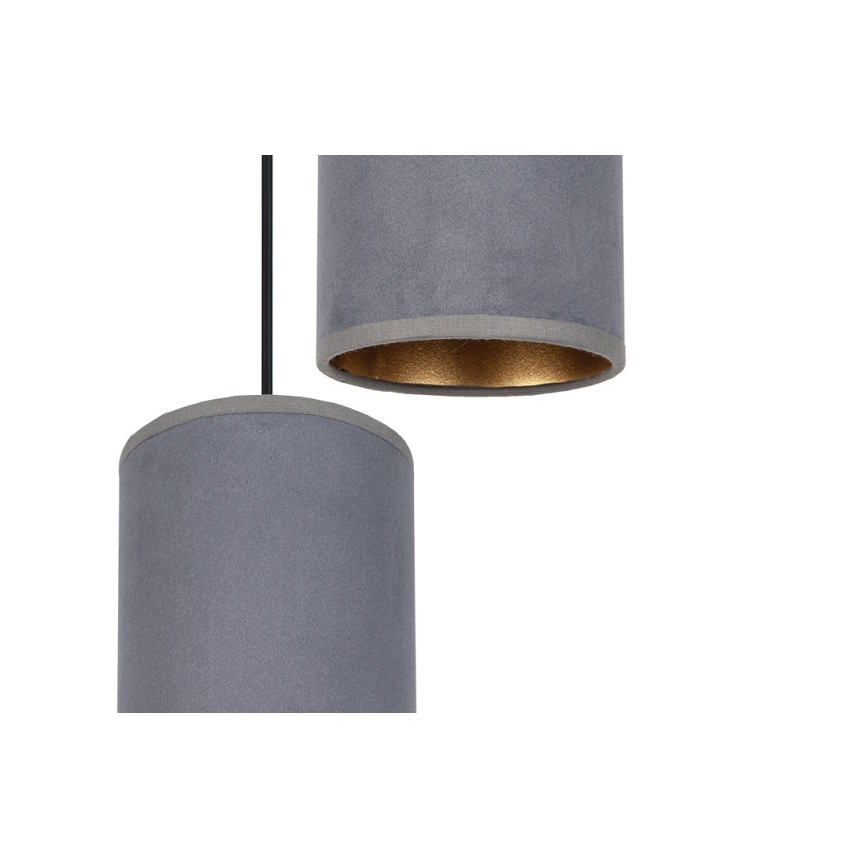 Żyrandol na lince AVALO 1xE27/60W/230V szary