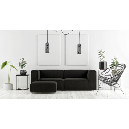 Żyrandol na lince AVALO 2xE27/60W/230V pająk szary/czarny