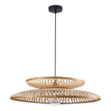 Żyrandol na lince BALI 1xE27/20W/230V śr. 60 cm bambus