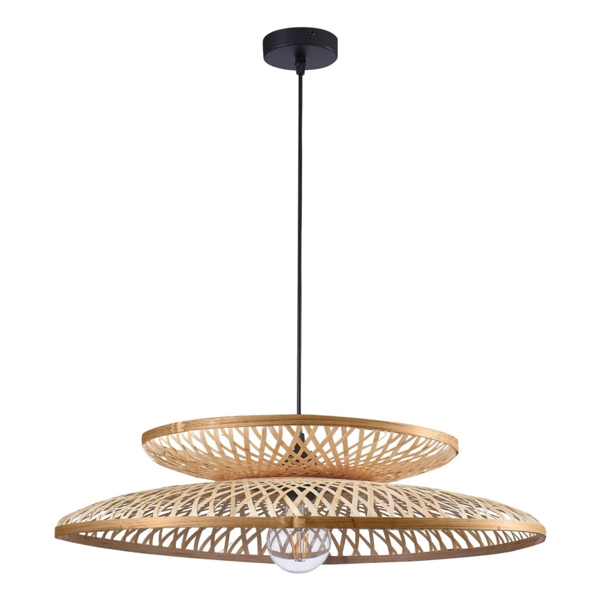 Żyrandol na lince BALI 1xE27/20W/230V śr. 60 cm bambus