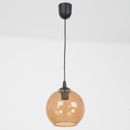 Żyrandol na lince BALL 1xE27/60W/230V śr. 20 cm beżowy