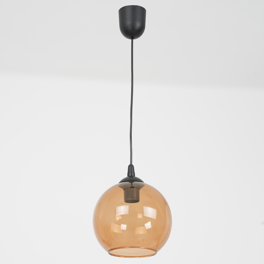Żyrandol na lince BALL 1xE27/60W/230V śr. 20 cm beżowy