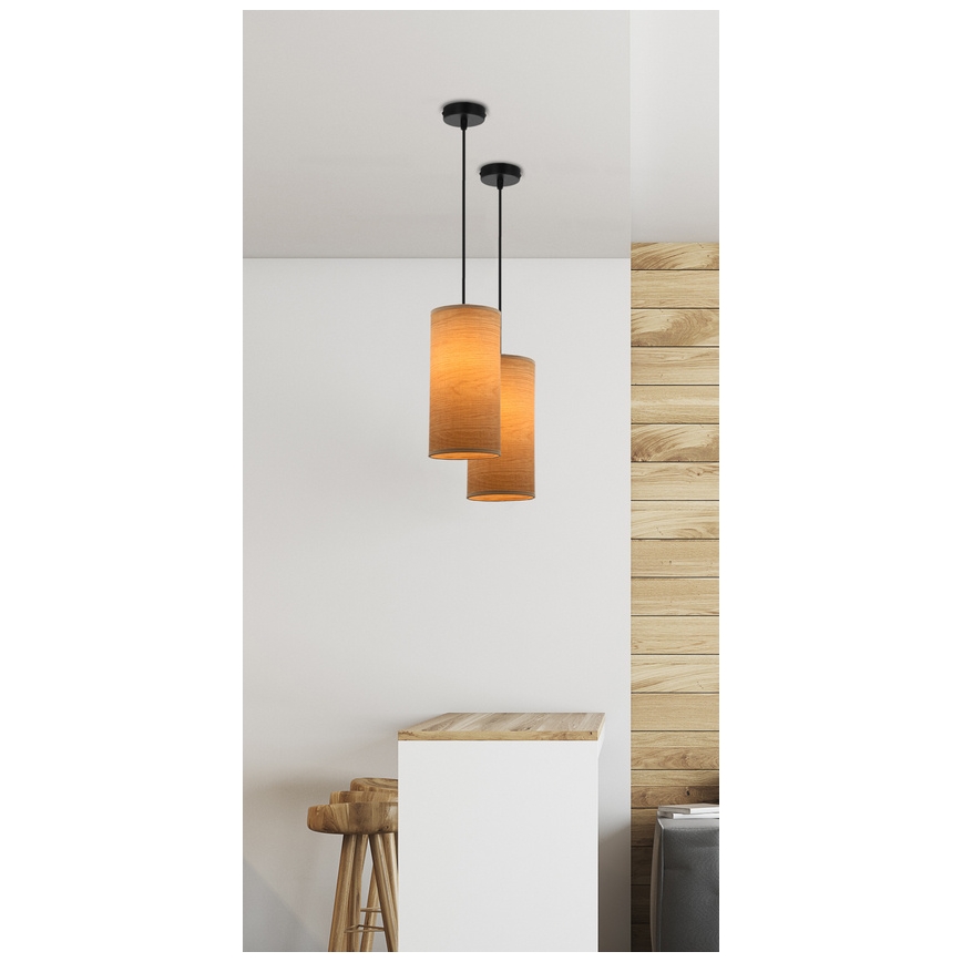 Żyrandol na lince BALLO 1xE27/60W/230V brązowe