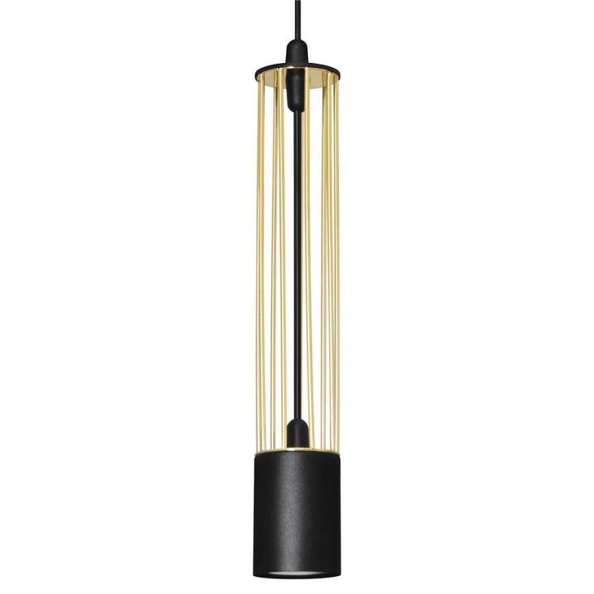 Żyrandol na lince BARS 1xGU10/20W/230V złoty/czarny