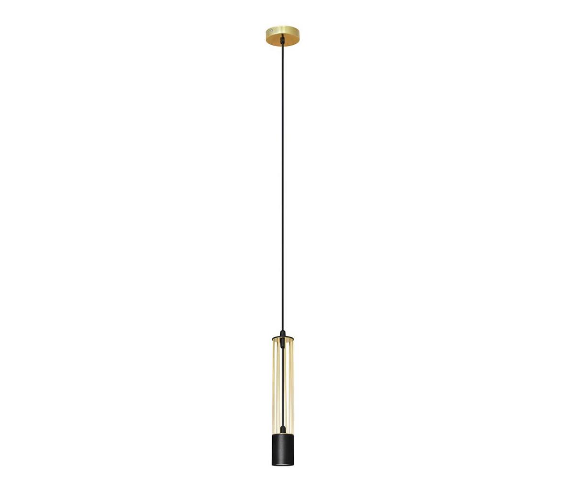 Żyrandol na lince BARS 1xGU10/20W/230V złoty/czarny