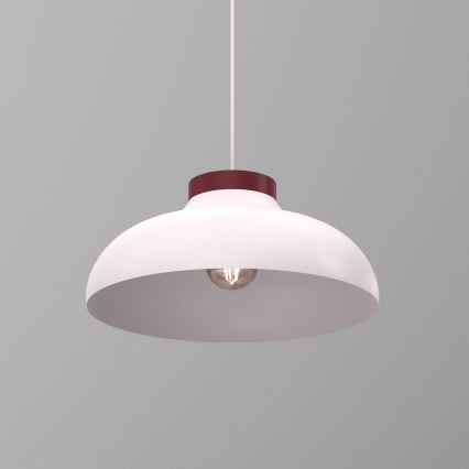 Żyrandol na lince BASCA 1xE27/15W/230V kremowy/bordowy