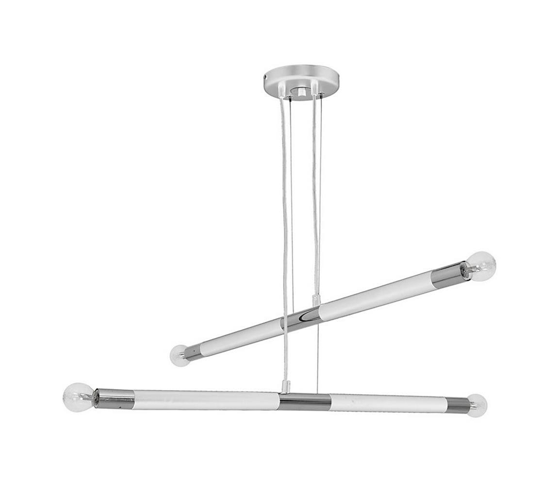 Żyrandol na lince BASTONE WHITE 4xE14/40W/230V
