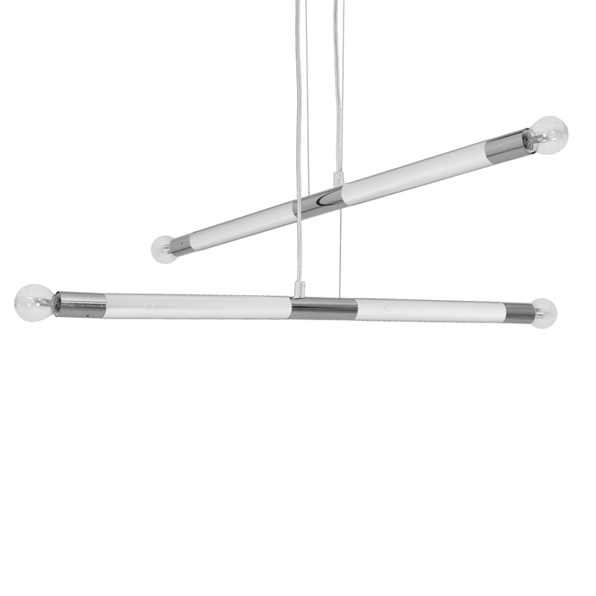Żyrandol na lince BASTONE WHITE 4xE14/40W/230V