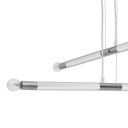 Żyrandol na lince BASTONE WHITE 4xE14/40W/230V