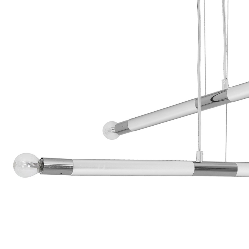 Żyrandol na lince BASTONE WHITE 4xE14/40W/230V