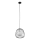 Żyrandol na lince BELL 1xG9/12W/230V śr. 24 cm czarny/chrom błyszczący