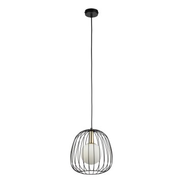 Żyrandol na lince BELL 1xG9/12W/230V śr. 24 cm czarny/złoty