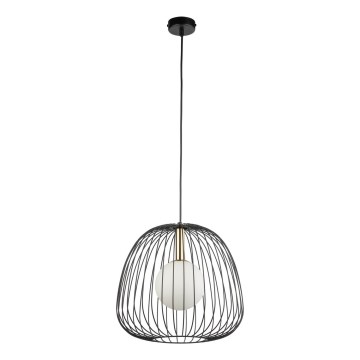Żyrandol na lince BELL 1xG9/12W/230V śr. 33 cm czarny/złoty